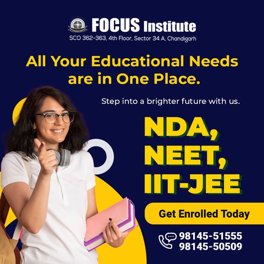 Step into a Brighter Future with Focus Institute - NDA, NEET, IIT-JEE Courses - Coaching Institutes in India