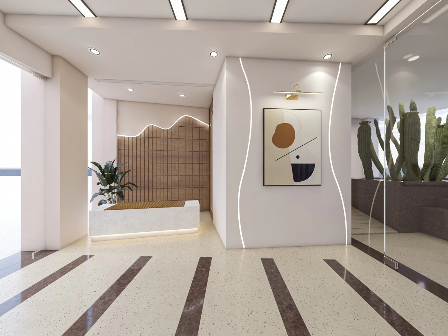 Modern Curves and Minimalist Luxury: Elevating Club Design with Flowing Lines"