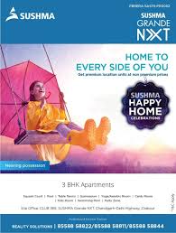 3 BHK Flats in Sushma Grande Nxt |  Zirakpur, - Real Estate Agents in India