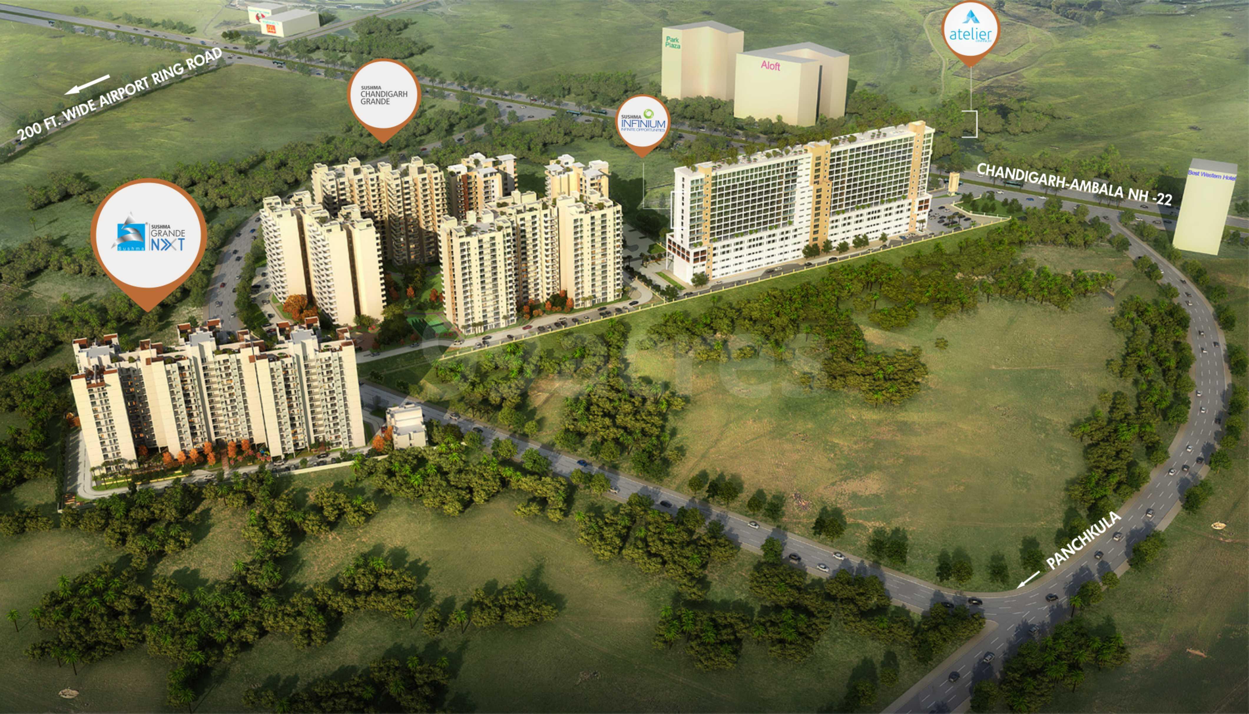 Sushma Grande Next | 3 BHK for sale in Zirakpur| 3 BHK in Tricity - Real Estate Agents in India