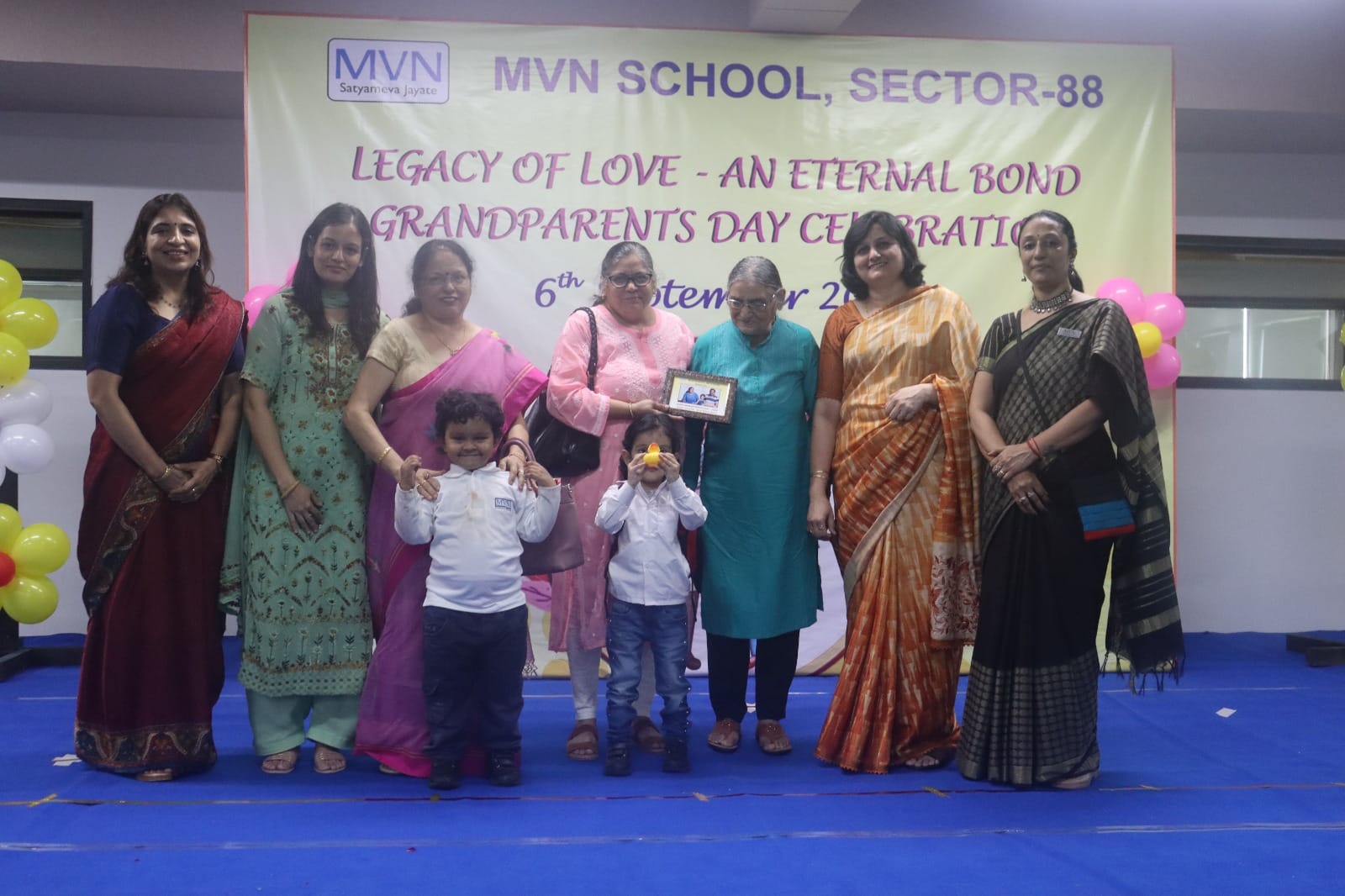 "Celebrating Timeless Bonds: MVN Kindergarten's Heartwarming Grandparents' Day" - Education in Faridabad