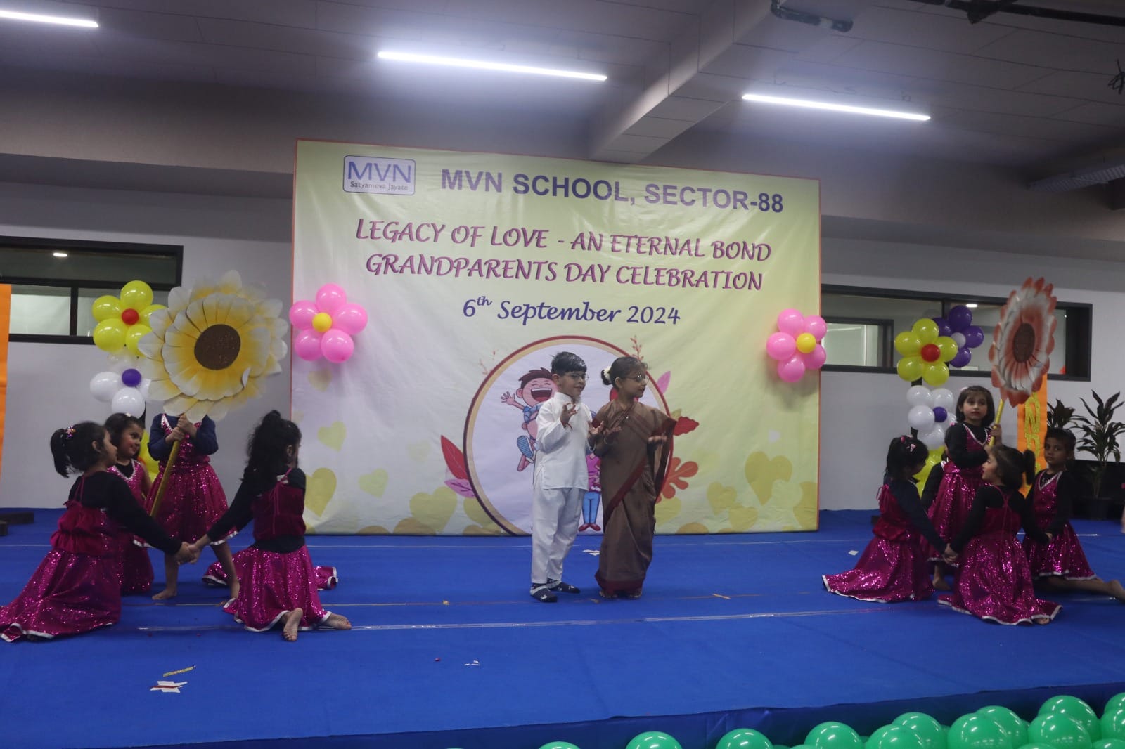 "Celebrating Timeless Bonds: MVN Kindergarten's Heartwarming Grandparents' Day" - Education in Faridabad