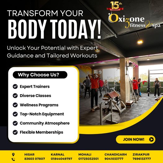 Zirakpur's Best Gym: Elevate Your Fitness with Expert Trainers and Top-Notch Equipment!" - Gyms in India