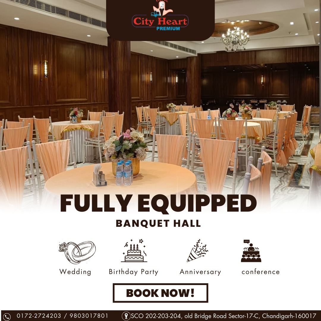 Chandigarh’s Best Rooftop Restaurant at Hotel City Heart Premium - Vouchers / Coupons in India