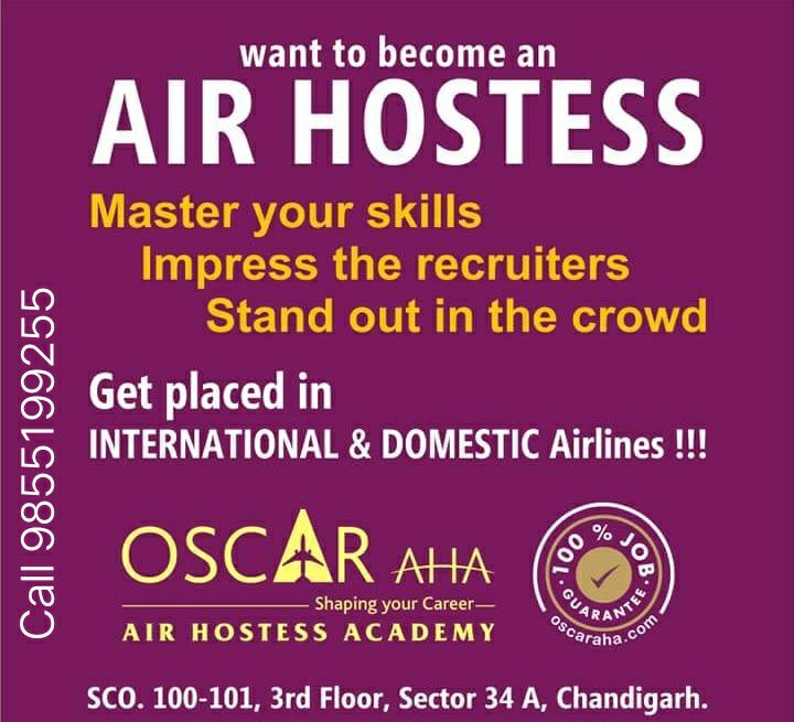 "Achieve Your Air Hostess Dream with Guaranteed Job Placement! Call Now for 18 Years of Proven Success!" - Coaching Institutes in India