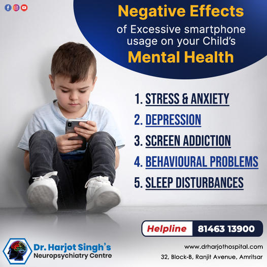 The Hidden Dangers of Excessive Smartphone Use for Kids: Mental Health and Behavioral Issues" - Doctors in India